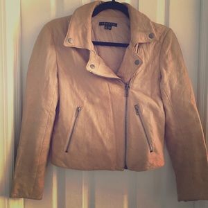 Theory Quilted Leather Jacket size Small/Petite